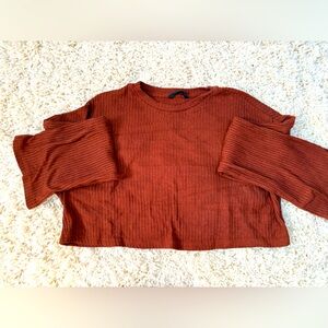 Orange long sleeve top